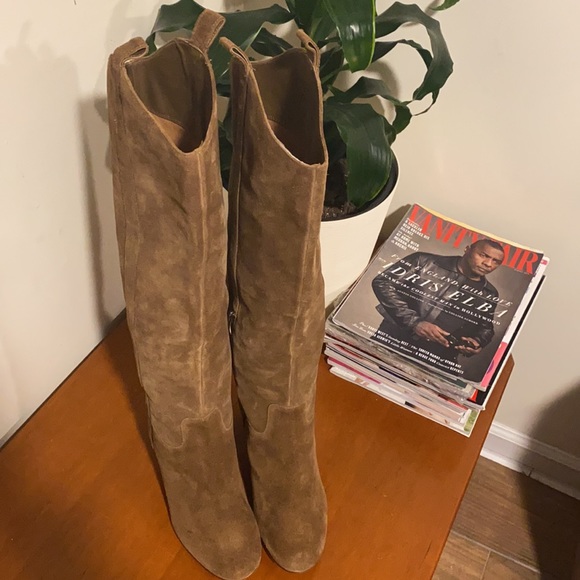 Suede Block Knee high boots - Picture 7 of 7